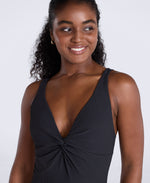 Florence Womens Rib Swimsuit - Black