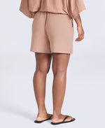 Nova Womens Linen Shorts - Brown
