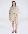 Nova Womens Linen Shorts - Khaki