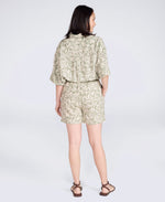 Nova Womens Linen Shorts - Khaki