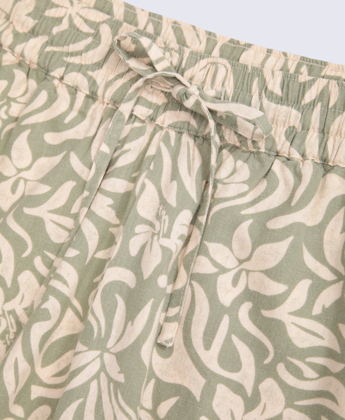 Nova Womens Linen Shorts - Khaki