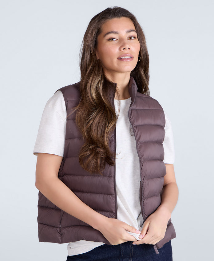 Light Cosi Womens Gilet - Dark Purple