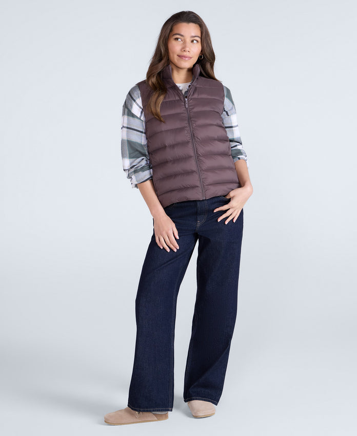 Light Cosi Womens Gilet - Dark Purple