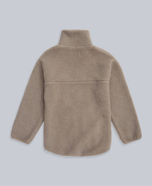 Anna Womens Borg Full Zip Fleece - Beige