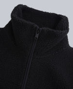 Anna Womens Borg Full Zip Fleece - Black