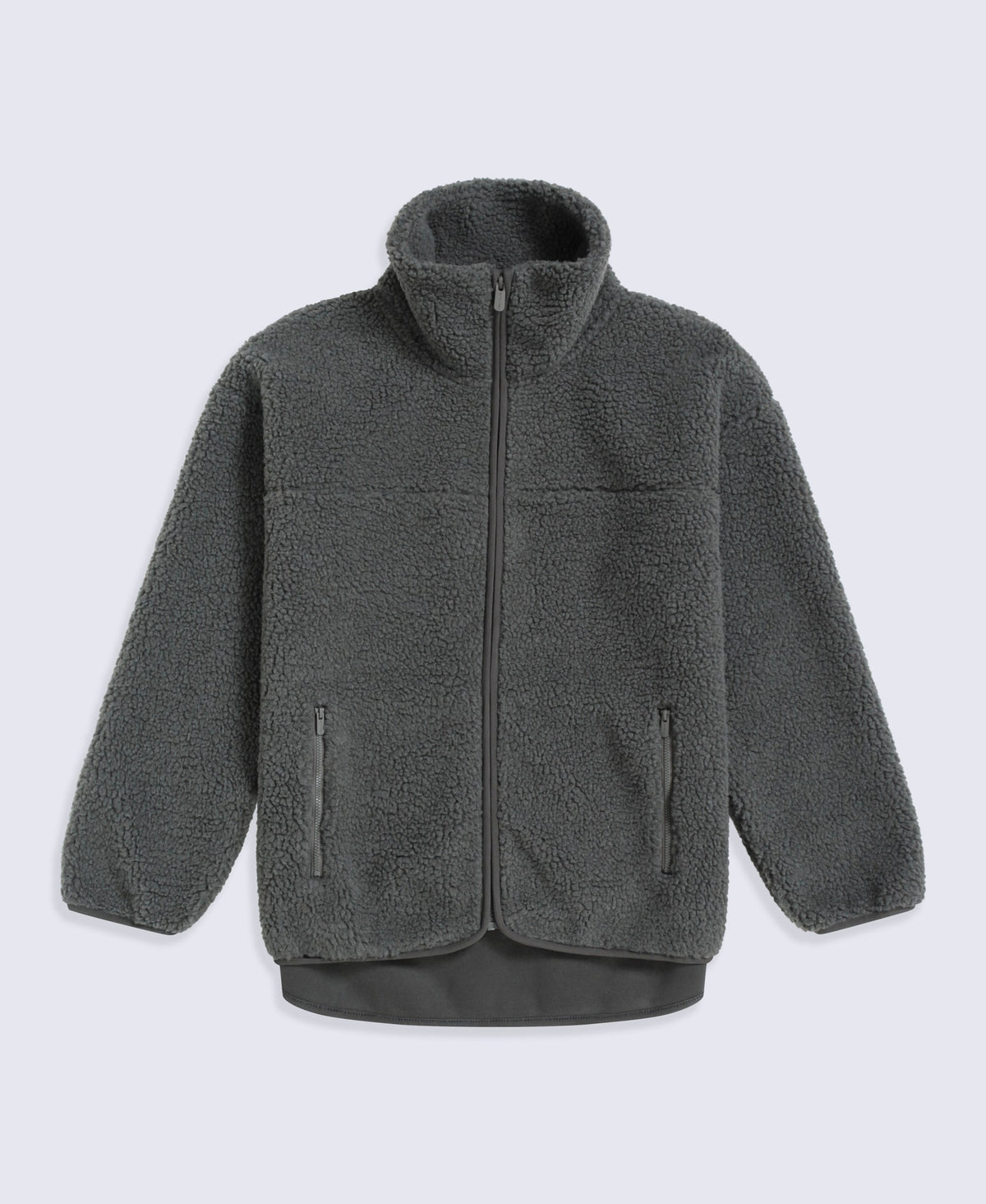Anna Womens Borg Full Zip Fleece - Dark Green