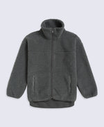 Anna Womens Borg Full Zip Fleece - Dark Green