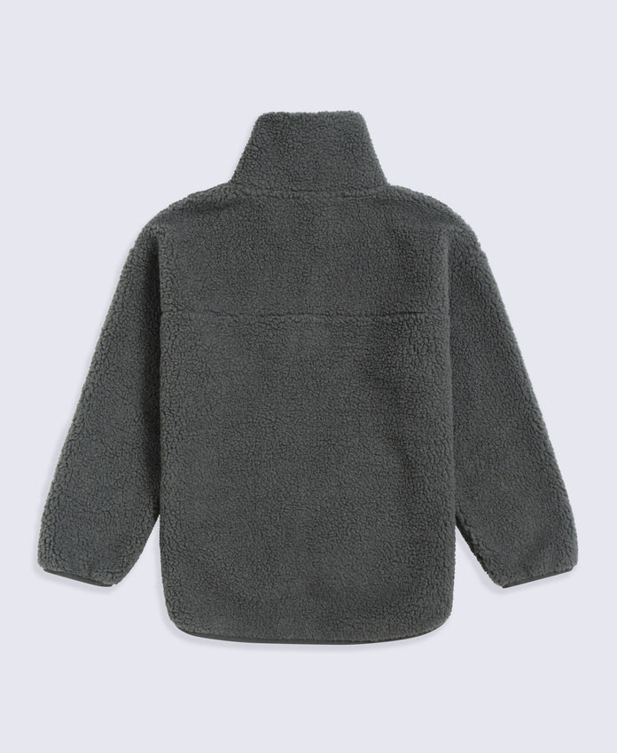 Anna Womens Borg Full Zip Fleece - Dark Green