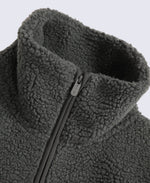 Anna Womens Borg Full Zip Fleece - Dark Green