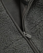 Anna Womens Borg Full Zip Fleece - Dark Green