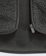 Anna Womens Borg Full Zip Fleece - Dark Green