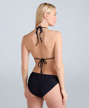 Iona Womens Halter Bikini Top - Jet Black