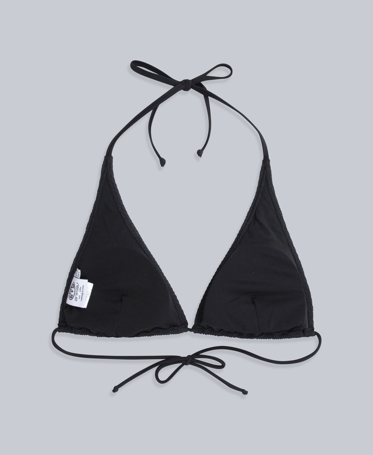 Iona Womens Halter Bikini Top - Jet Black
