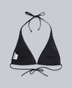 Iona Womens Halter Bikini Top - Jet Black