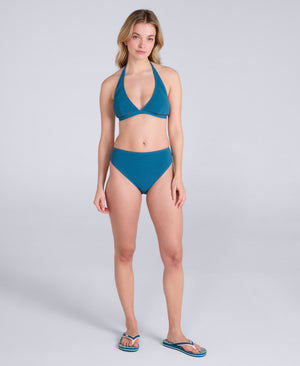 Iona Womens Halter Bikini Top - Teal