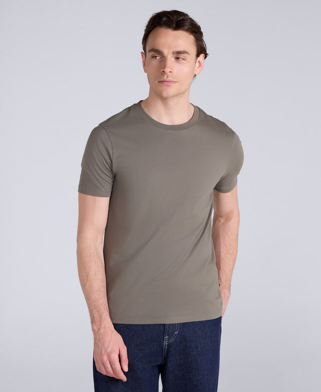 Icon Mens Slim Fit Tee - Khaki