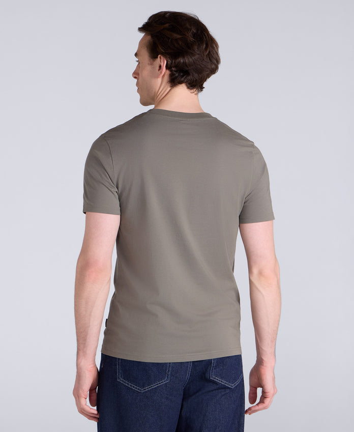 Icon Mens Slim Fit Tee - Khaki
