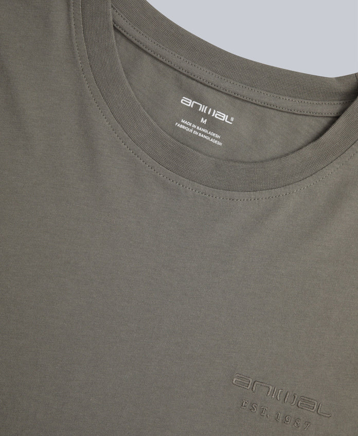 Icon Mens Slim Fit Tee - Khaki