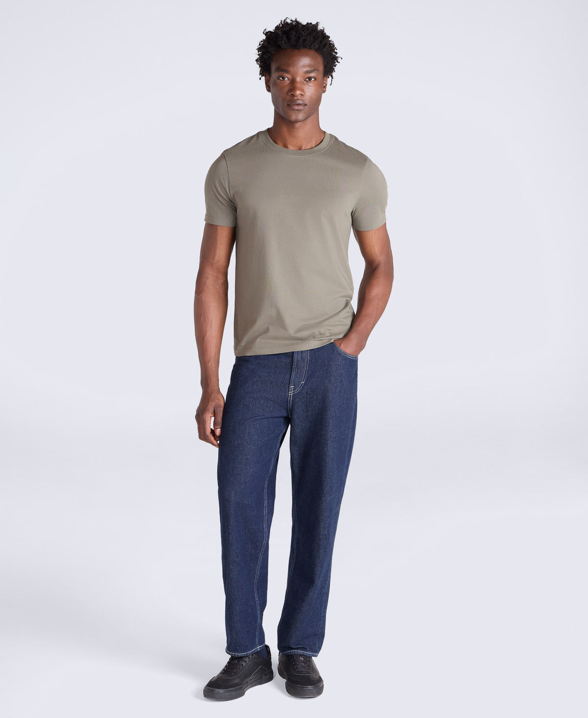 Icon Mens Slim Fit Tee - Khaki