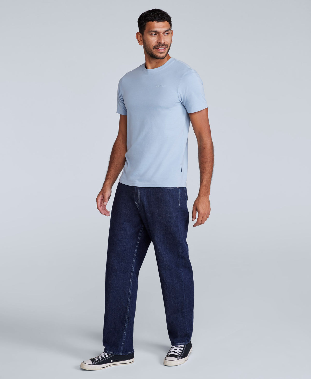 Icon Mens Slim Fit Tee - Light Blue