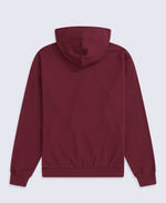 Icon Mens Logo Zip Through Hoodie - Burgundy