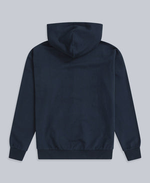 Icon Mens Logo Zip Through Hoodie - Dark Blue