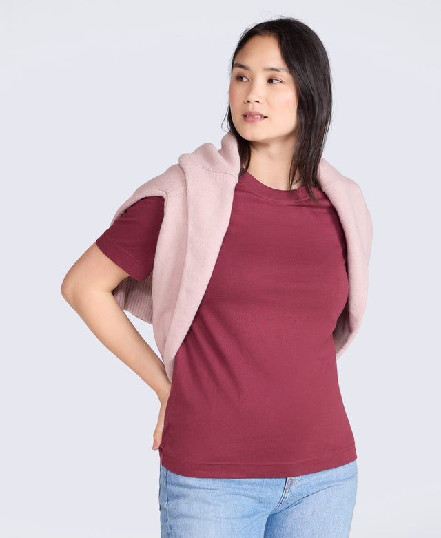 Everyday Fit Womens T-Shirt - Burgundy