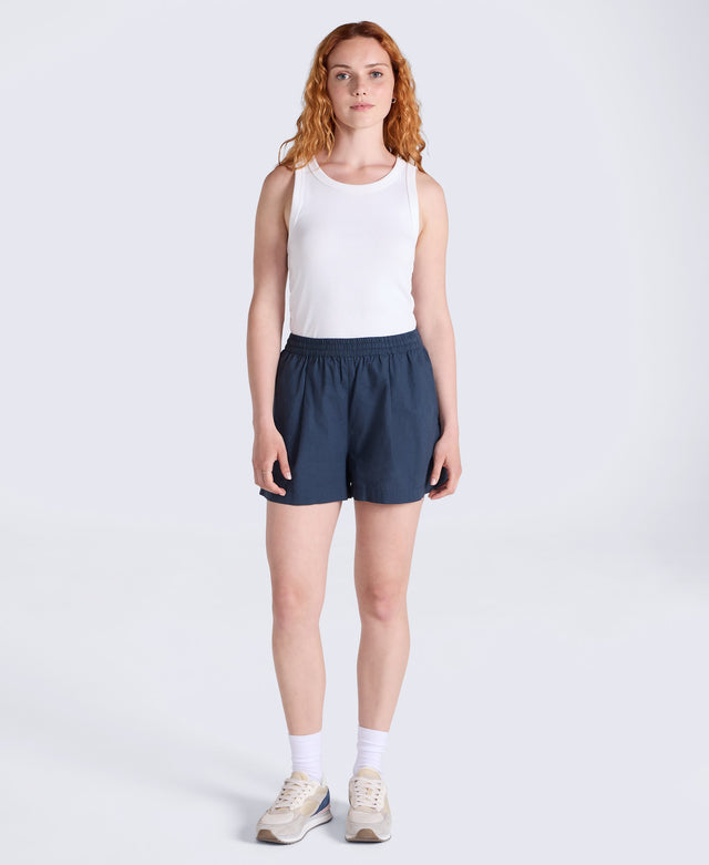 Cotton Comfort Womens Shorts - Navy