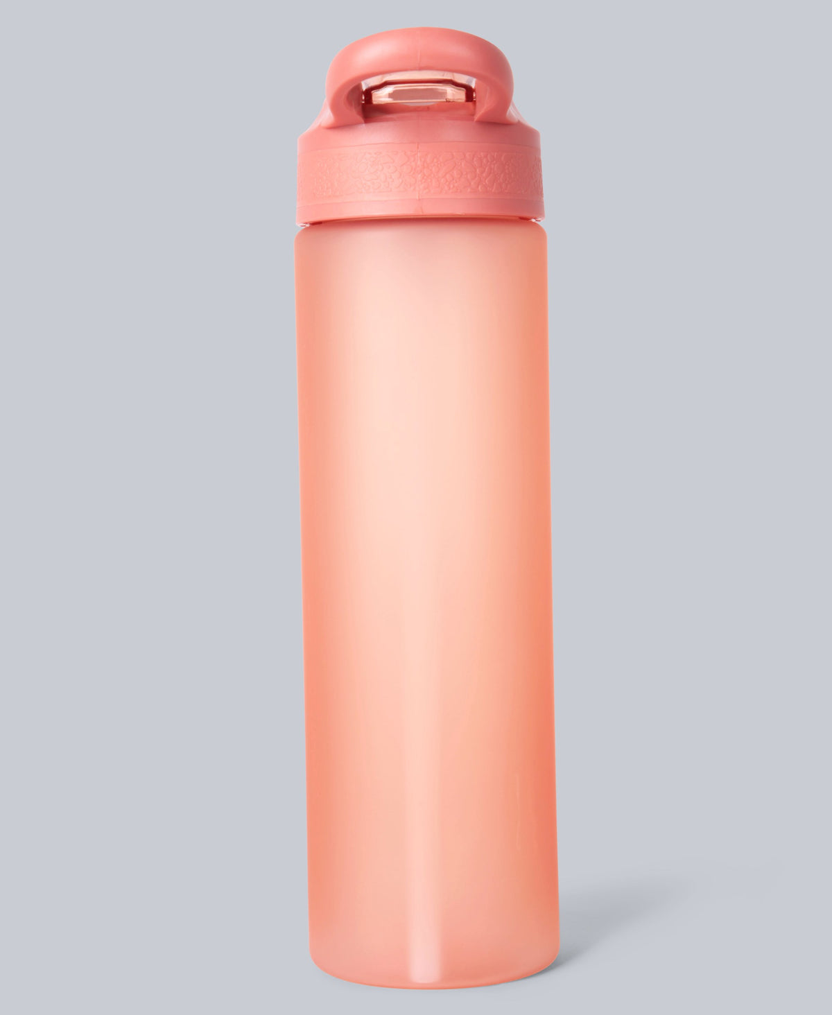 Straw Push Lid Water Bottle 700ml - Bright Orange