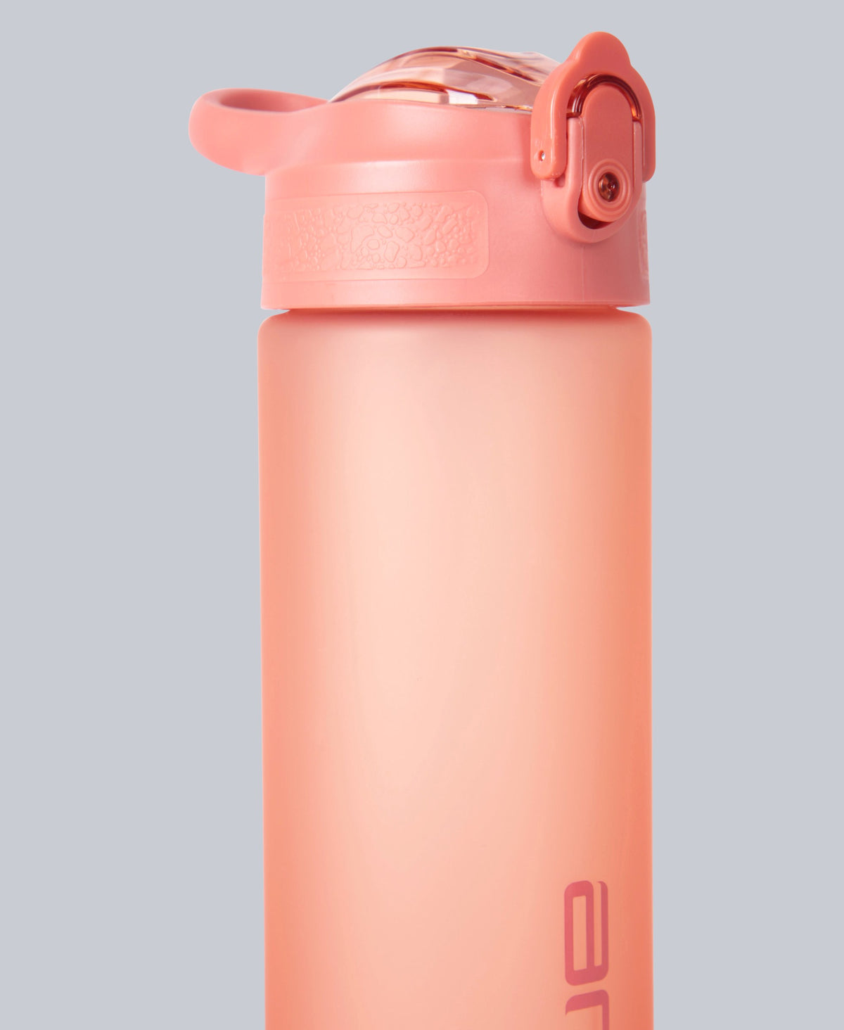 Straw Push Lid Water Bottle 700ml - Bright Orange