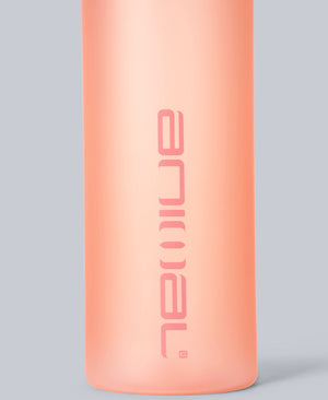 Straw Push Lid Water Bottle 700ml - Bright Orange