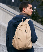 Front Zip Backpack 17L - Beige