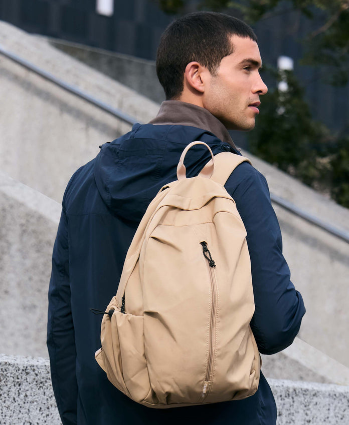 Front Zip Backpack 17L - Beige