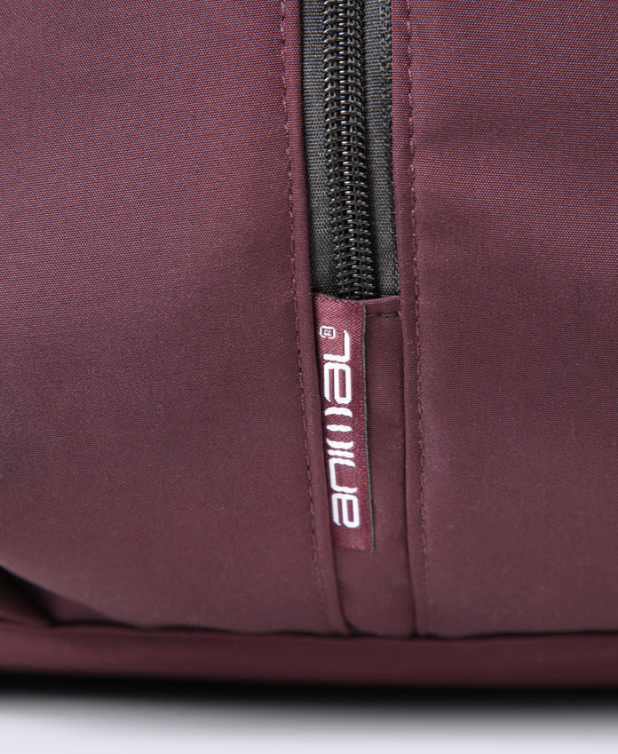 Front Zip Backpack 17L - Dark Burgundy