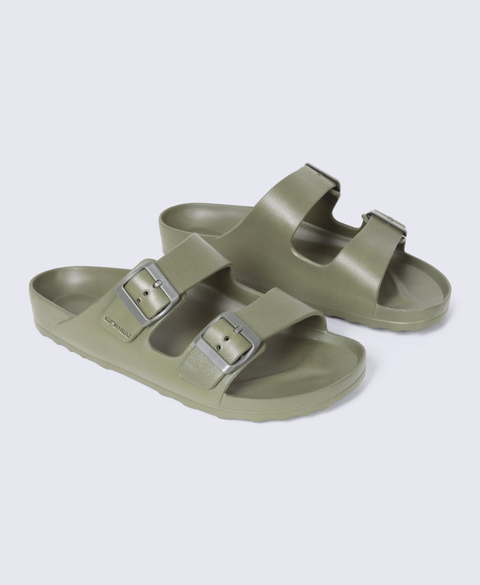 Shore Mens Sliders - Khaki