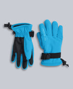 Polar Kids Waterproof Ski Glove & Accessories Set - Blue