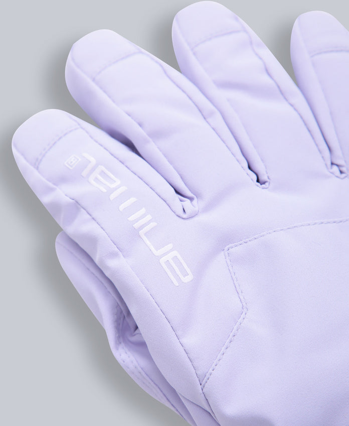 Polar Kids Waterproof Ski Glove & Accessories Set - Lilac