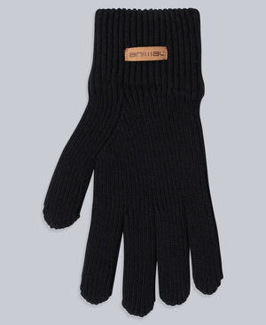 Rowan Mens Knitted Gloves - Black
