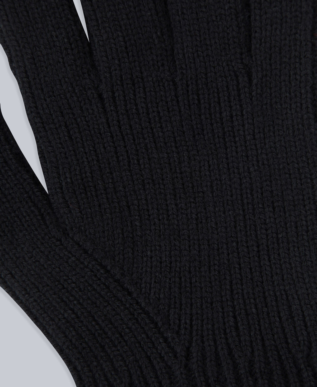 Rowan Mens Knitted Gloves - Black