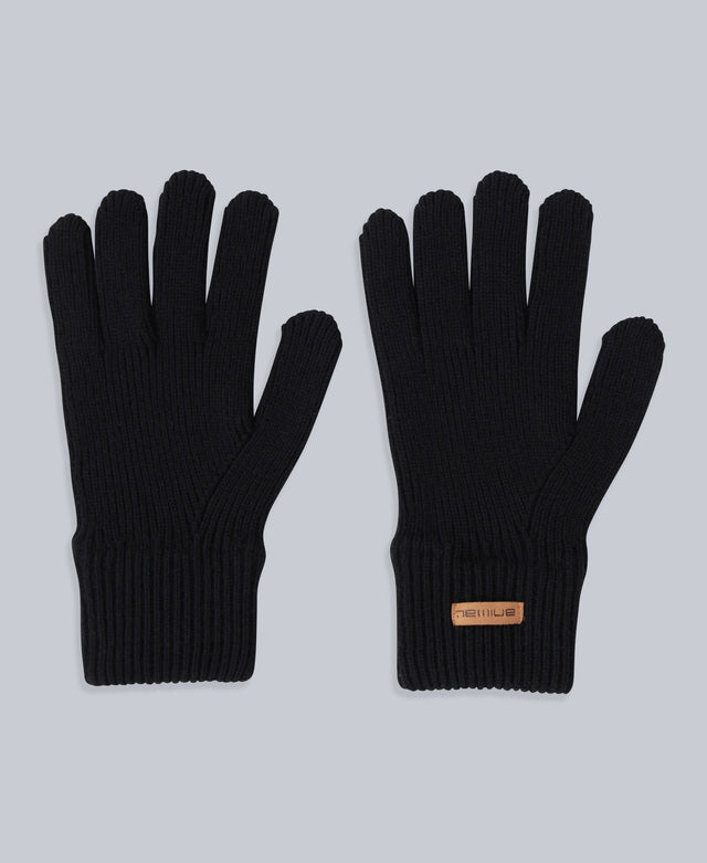 Rowan Knitted Gloves - Black