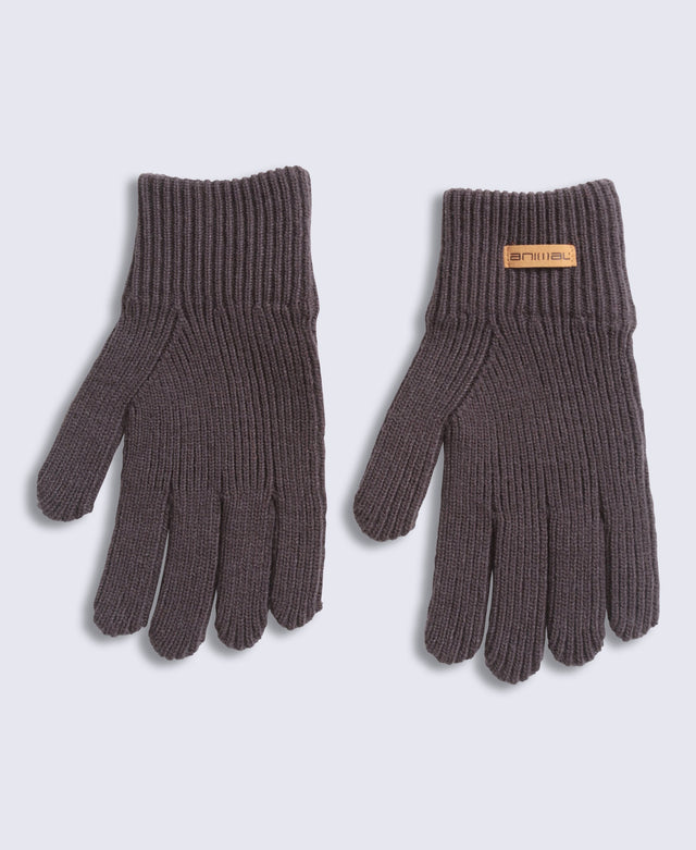 Rowan Knitted Gloves - Brown
