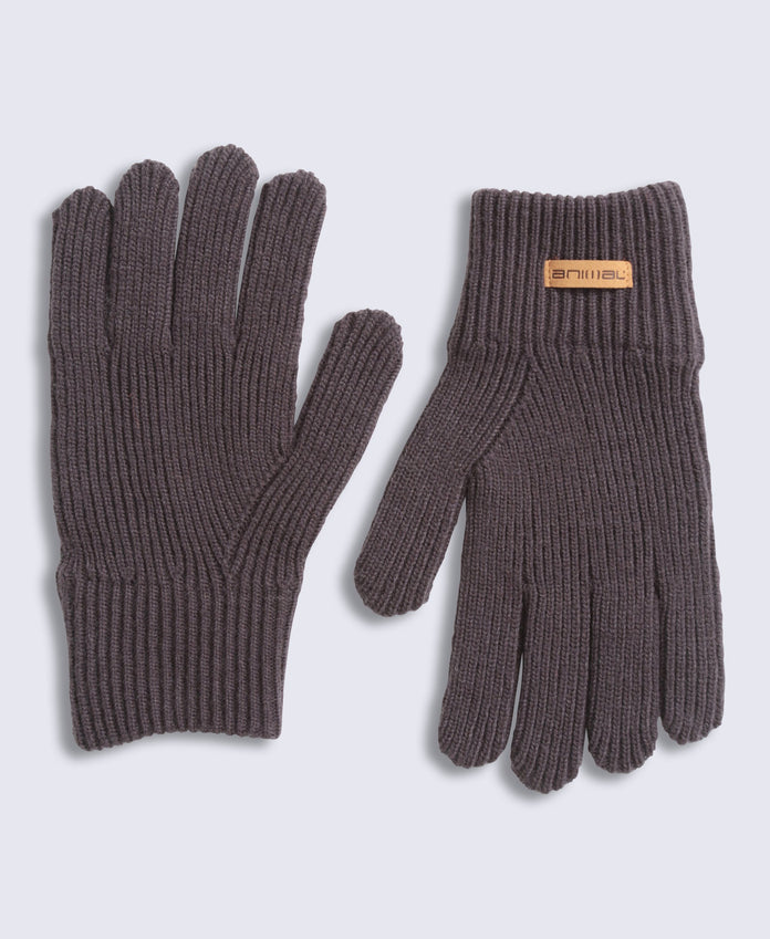 Rowan Knitted Gloves - Brown