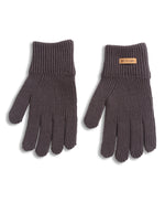 Rowan Knitted Gloves - Brown