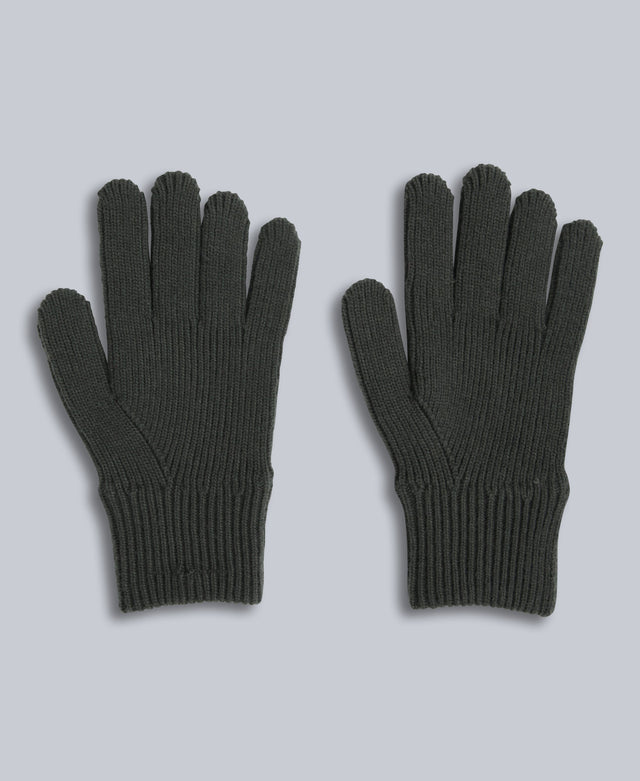 Rowan Knitted Gloves - Khaki