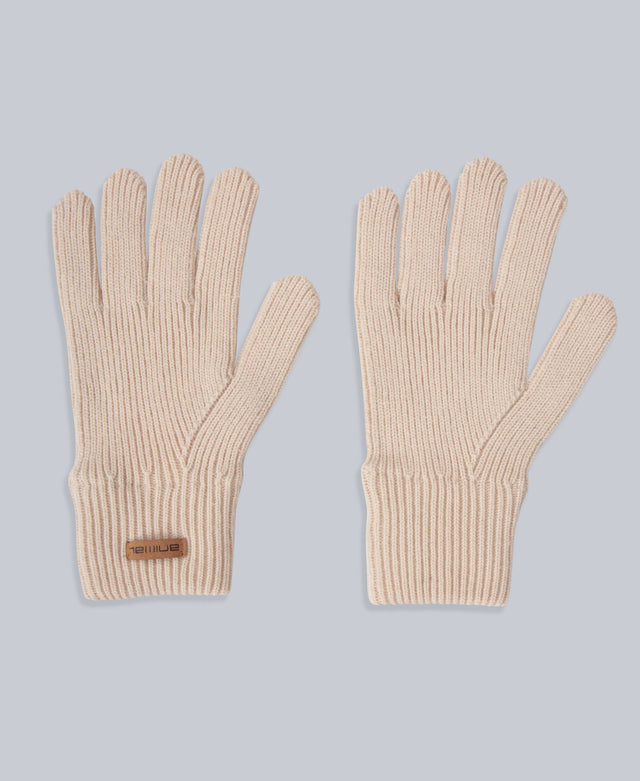 Rowan Knitted Gloves - Light Beige