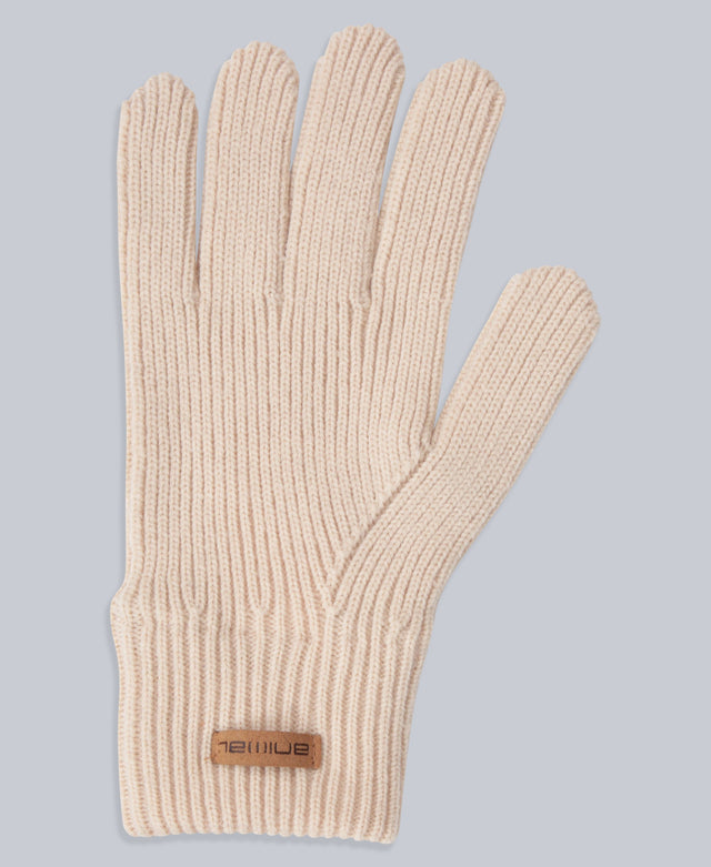 Rowan Knitted Gloves - Light Beige