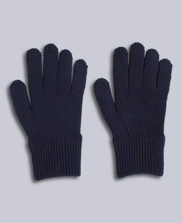 Rowan Knitted Gloves - Navy