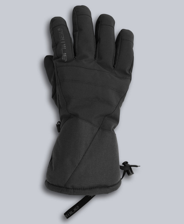 Glacier Mens Herringbone Ski Gloves - Black