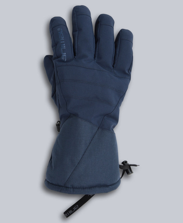 Glacier Mens Herringbone Ski Gloves - Blue