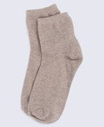 Casey Cotton Rich Trainer Socks- 5 Pack - Light Beige